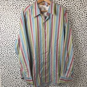 Robert Graham 3XL Dress Button Down Shirt